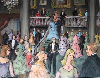 AT THE BALL by Gladys Maccabe MBE HRUA ROI FRSA (1918-2018) at Whyte's Auctions
