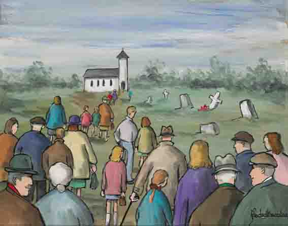 GOING TO MASS by Gladys Maccabe sold for 4,200 at Whyte's Auctions