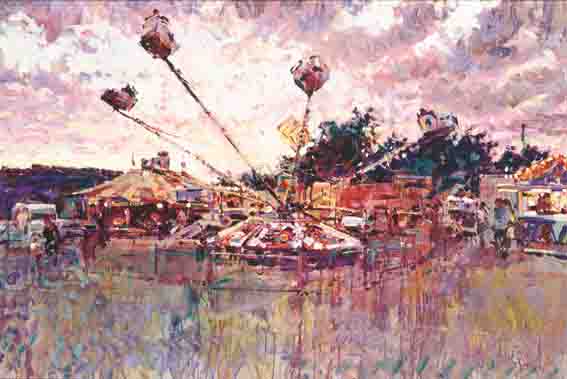 DUSK, CAPPOQUIN FAIR by Arthur K. Maderson (b.1942) at Whyte's Auctions