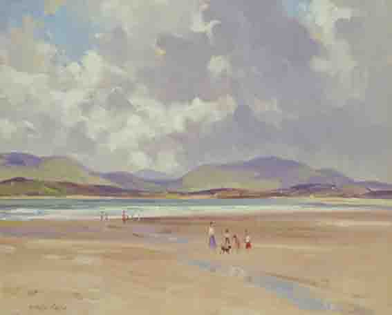 FIGURES ON THE STRAND by Robert Taylor Carson sold for 2,800 at Whyte's Auctions