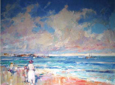ON THE STRAND by Ken Moroney (b.1949) at Whyte's Auctions