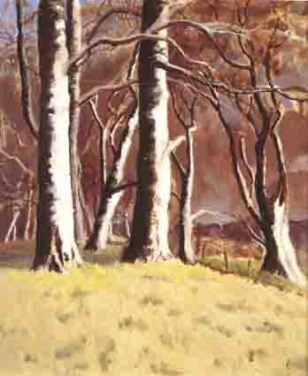 TREES AGAINST A DARK SKY, WINTER by Mabel Young sold for 2,300 at Whyte's Auctions