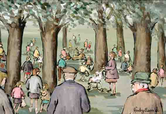 IN THE PARK by Gladys Maccabe MBE HRUA ROI FRSA (1918-2018) at Whyte's Auctions