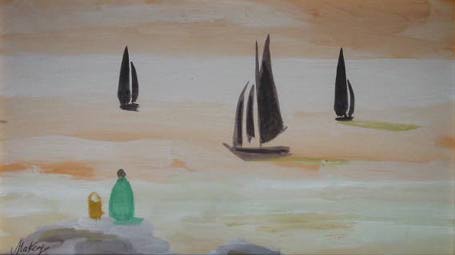 WAITING FOR THE BOATS by Markey Robinson (1918-1999) at Whyte's Auctions