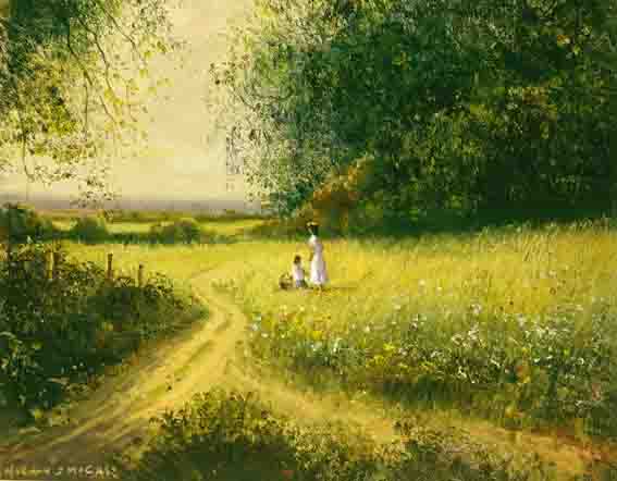PATH THROUGH THE FIELDS, KELLS by Norman J. McCaig sold for �4,500 at Whyte's Auctions