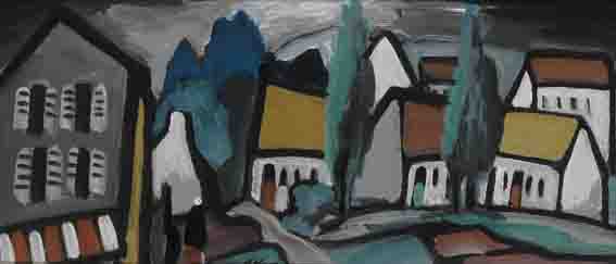 VILLAGE by Markey Robinson (1918-1999) (1918-1999) at Whyte's Auctions