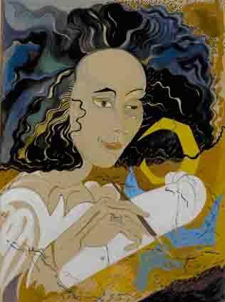 PORTRAIT OF JOAN THORNE, ARTIST by Pauline Bewick RHA (1935-2022) RHA (1935-2022) at Whyte's Auctions