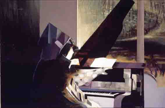 FIGURE AT THE PIANO by John Shinnors sold for �15,000 at Whyte's Auctions