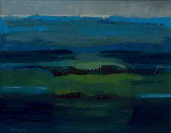 BLUE, GREEN, SILVER by Arthur Armstrong RHA (1924-1996) at Whyte's Auctions