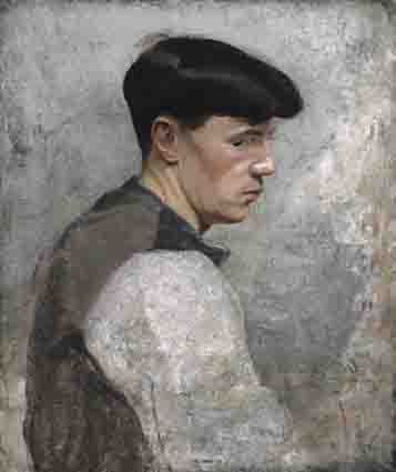 HEAD AND SHOULDERS OF A YOUNG MAN by Eileen Reid (1894-1981) (1894-1981) at Whyte's Auctions