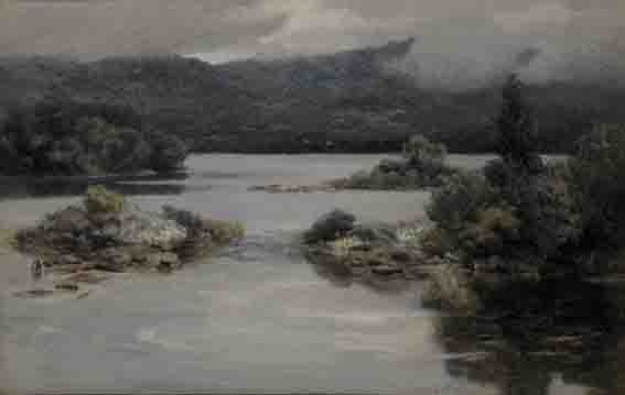 A WET DAY ON LOUGH ESKE, COUNTY DONEGAL by Mary Georgina Barton SWA (1861-1949) at Whyte's Auctions