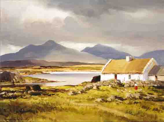 LANDSCAPE, ROUNDSTONE, CONNEMARA by Maurice Canning Wilks RUA ARHA (1910-1984) at Whyte's Auctions