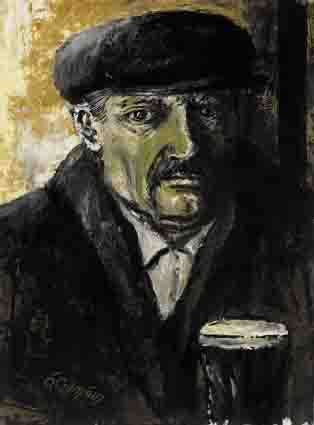 THE PINT DRINKER by S�amus � Colm�in (1925-1990) at Whyte's Auctions