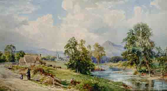 RIVER EASK, COUNTY DONEGAL by John Faulkner RHA (1835-1894) at Whyte's Auctions