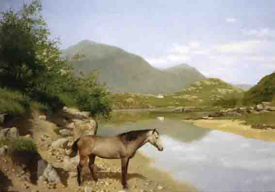 PONY ON THE STRAND by Patrick Hennessy RHA (1915-1980) RHA (1915-1980) at Whyte's Auctions