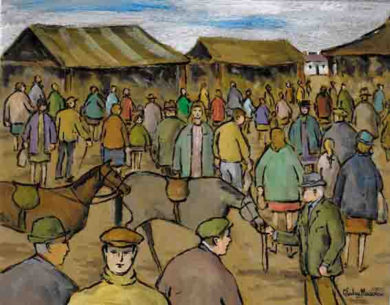 HORSE FAIR by Gladys Maccabe MBE HRUA ROI FRSA (1918-2018) at Whyte's Auctions