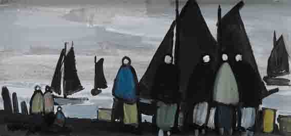 WATCHING THE BOATS by Markey Robinson (1918-1999) at Whyte's Auctions