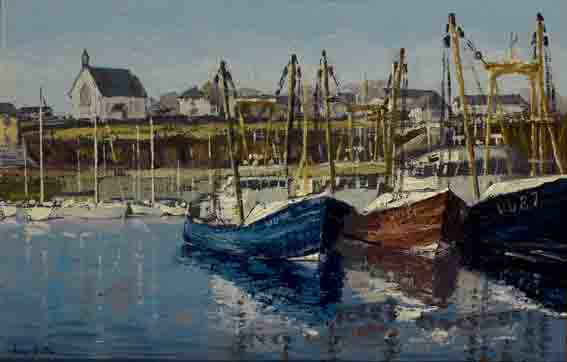 KILMORE QUAY HARBOUR AND MARINA, COUNTY WEXFORD by Ivan Sutton (b.1944) (b.1944) at Whyte's Auctions