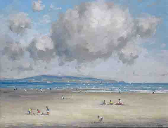 SANDYMOUNT STRAND, LOOKING TOWARDS HOWTH by David Hone PPRHA (b.1928) at Whyte's Auctions
