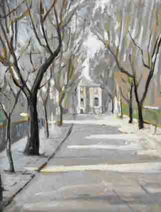 LEESON PARK (IN SNOW) by Kitty Wilmer O'Brien RHA PWCSI (1910-1982) at Whyte's Auctions