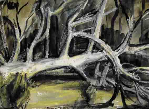 FALLEN GUM TREE, AUSTRALIA by Moila Powell (1895-1994) at Whyte's Auctions