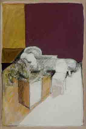 INTERIOR by Brian Bourke HRHA (b.1936) HRHA (b.1936) at Whyte's Auctions