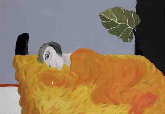 FEMALE RECLING ON A BED by Michael Mulcahy (b.1952) (b.1952) at Whyte's Auctions
