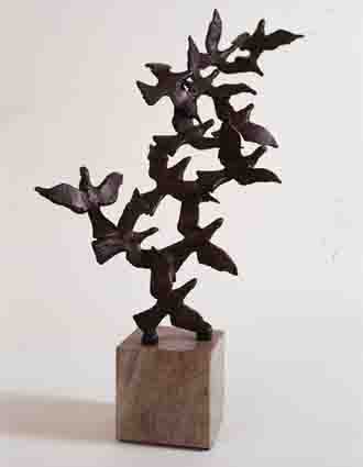 FLIGHT OF BIRDS by John Behan sold for �5,000 at Whyte's Auctions