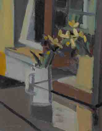 STILL LIFE WITH IRIS AND LILLIES IN JUG by Brian Ballard RUA (b.1943) at Whyte's Auctions