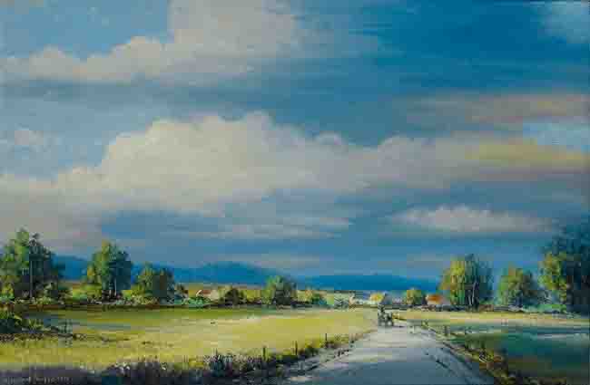 ROAD TO PUCKAUN, NEAR NENAGH, COUNTY TIPPERARY by Norman J. McCaig (1929-2001) at Whyte's Auctions