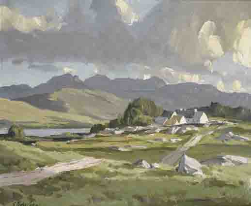 FARM HOUSE, WEST OF IRELAND by Robert Taylor Carson HRUA (1919-2008) HRUA (1919-2008) at Whyte's Auctions