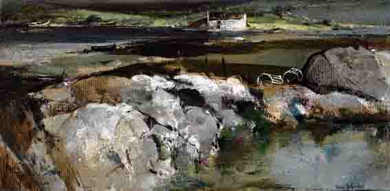 FISHERMAN'S COTTAGE, ATLANTIC DRIVE, DONEGAL by Anne Tallentire (b.1949) at Whyte's Auctions