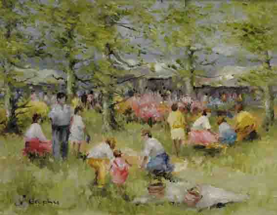 THE FAIRGROUND by Elizabeth Brophy sold for �2,600 at Whyte's Auctions