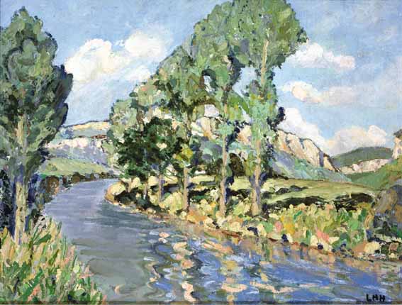 RIVERSIDE LANDSCAPE by Letitia Marion Hamilton sold for �12,500 at Whyte's Auctions