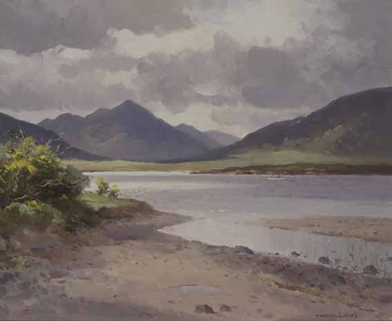 RAIN CLOUDS OVER KYLEMORE, CONNEMARA by Maurice Canning Wilks RUA ARHA (1910-1984) at Whyte's Auctions