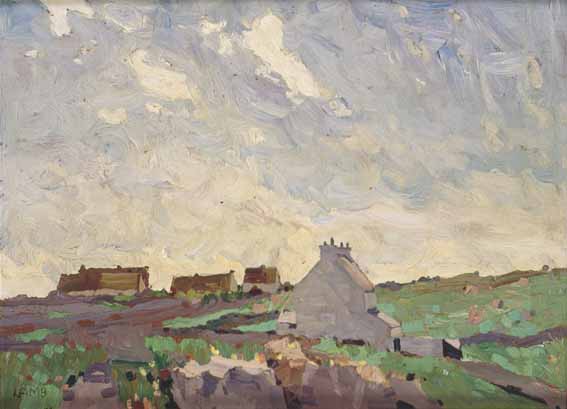 IN THE VILLAGE OF CARRAROE (COUNTY GALWAY) by Charles Vincent Lamb RHA RUA (1893-1964) at Whyte's Auctions