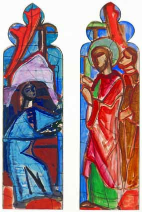 EARLY STUDIES TOWARDS JAIRUS' DAUGHTER, WASHINGTON CATHEDRAL by Evie Hone HRHA (1894-1955) at Whyte's Auctions