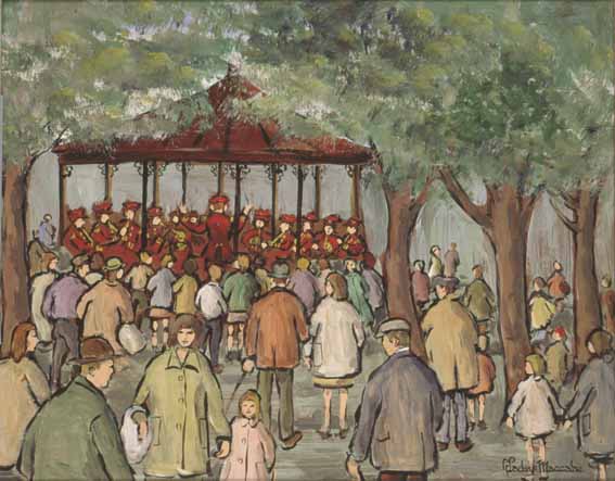 THE BANDSTAND by Gladys Maccabe MBE HRUA ROI FRSA (1918-2018) at Whyte's Auctions