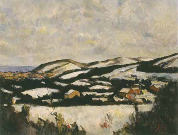 LOOKING TOWARDS BRAY FROM ROCKY VALLEY by Peter Collis RHA (1929-2012) at Whyte's Auctions