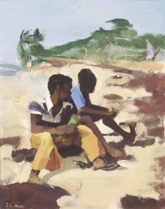 CARRIBEAN BOYS by James le Jeune sold for �2,600 at Whyte's Auctions