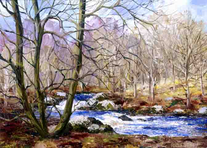 HAZEL WOOD, KIPPURE, COUNTY WICKLOW by Fergus O'Ryan sold for �1,400 at Whyte's Auctions