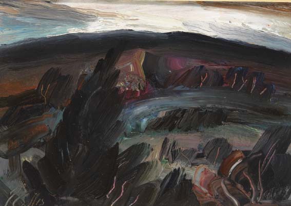 MOUNTAINSIDE, WICKLOW by Peter Collis RHA (1929-2012) at Whyte's Auctions