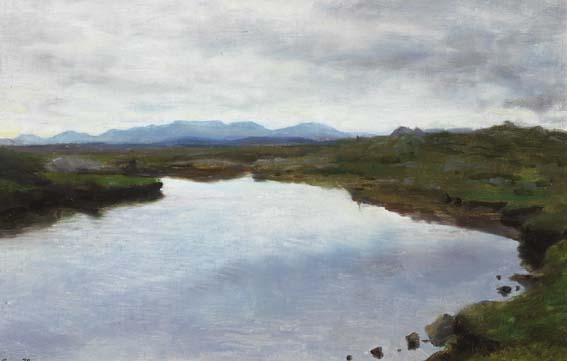 WESTERN LANDSCAPE by Thomas Ryan PPRHA (b.1929) at Whyte's Auctions