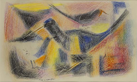 BIRDS IN SPRINGTIME by Tony O'Malley HRHA (1913-2003) HRHA (1913-2003) at Whyte's Auctions