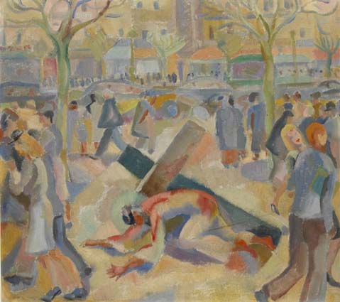 CHRIST FALLS FOR THE FIRST TIME by Father Jack P. Hanlon (1913-1968) at Whyte's Auctions