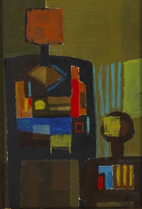 STILL LIFE WITH LAMP by Arthur Armstrong RHA (1924-1996) at Whyte's Auctions