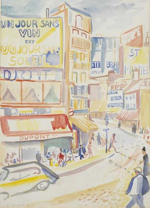BRASSERIE DUPONT, PARIS by Father Jack P. Hanlon (1913-1968) at Whyte's Auctions