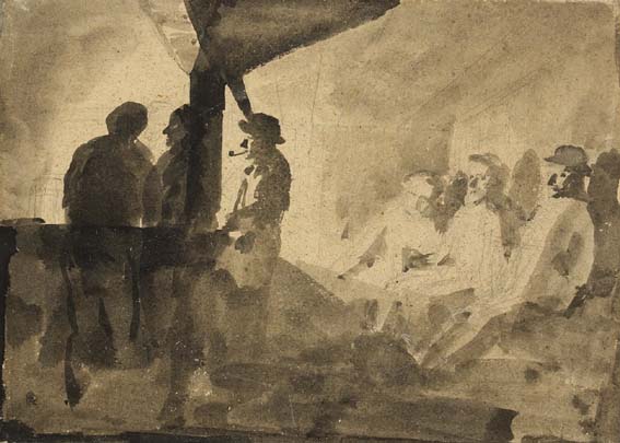 STUDY OF MEN IN A PUBLIC HOUSE at Whyte's Auctions