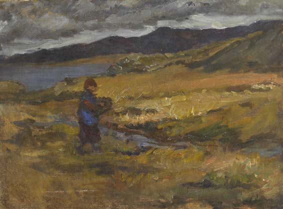 BRING HOME THE TURF by Estella Frances Solomons HRHA (1882-1968) at Whyte's Auctions
