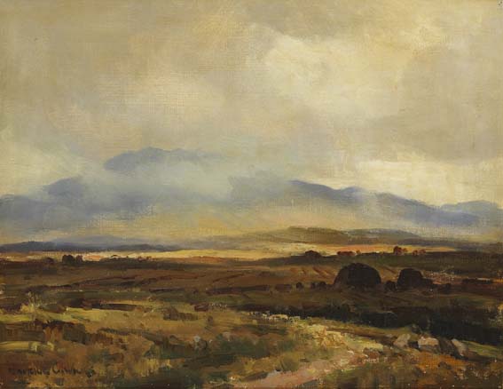 MISTY DAY NEAR ROUNDSTONE, CONNEMARA by Maurice Canning Wilks RUA ARHA (1910-1984) at Whyte's Auctions